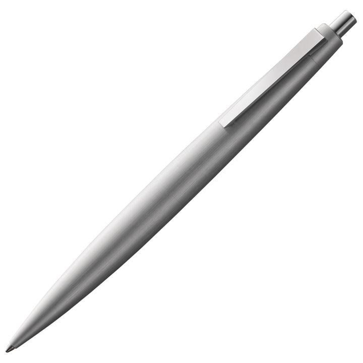 LAMY 2000 Kugelschreiber 202 – Kuli aus Polycarbonat und Edelstahl, strichmattiert in der Farbe Silb