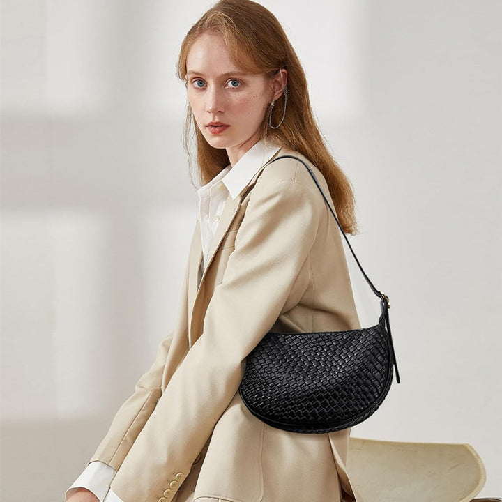 BOSTANTEN Damen Handtaschen Klein,Geflochtene Taschen Umhängetasche Damen Crossbody Bag Schultertasc