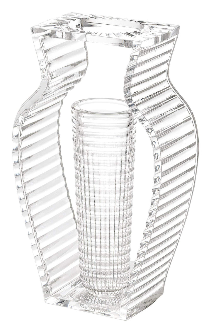 Kartell I Shine Vase, Plastik, kristall, 12.29 x 33 cm, Kristall