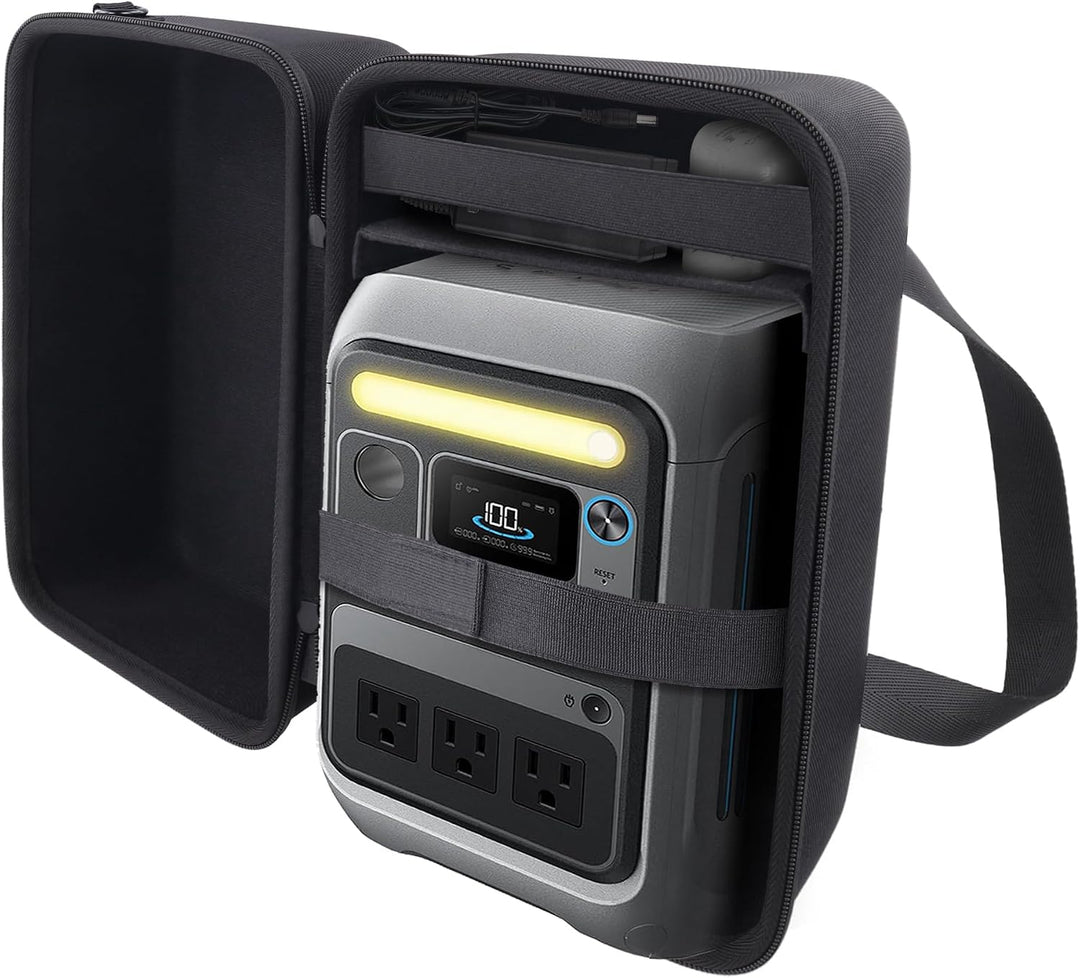 co2CREA Hart Reise Schutz Hülle Etui Tasche für Anker SOLIX C300 /C300X Tragbare Powerstation 300W O