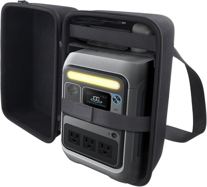 co2CREA Hart Reise Schutz Hülle Etui Tasche für Anker SOLIX C300 /C300X Tragbare Powerstation 300W O