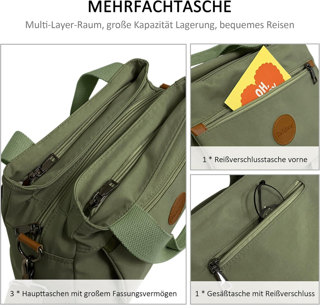 DORRISO Damen Umhängetasche Canvas Handtasche Schultertasche Casual Umhängetaschen Mode Schultertasc