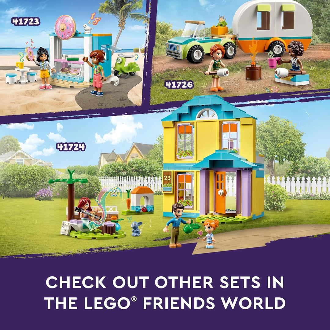 LEGO 41724 Friends Paisleys Haus, Puppenhaus mit 3 Mini-Puppen und Hasenfigur, Ella und Jonathan der