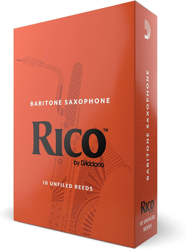 RICO Blätter für Baritonsaxophon Stärke 2.5 (10 Stück) 10 Packung Stärke 2.5, 10 Packung Stärke 2.5