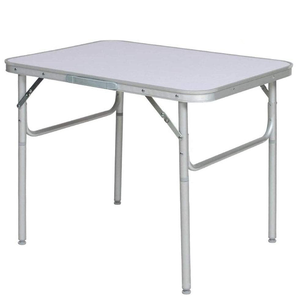 BAKAJI Camping- und Picknick-Tisch aus Aluminium, zusammenklappbar, für Strand oder Garten (90 x 60
