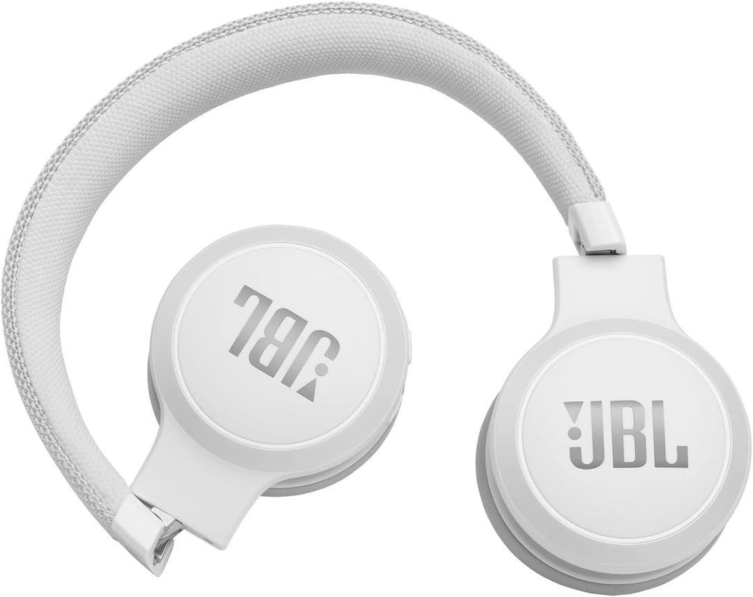 JBL LIVE 400 BT kabellose On-Ear Kopfhörer - Weiss – Bluetooth Ohrhörer mit bis zu 24 Stunden Laufze