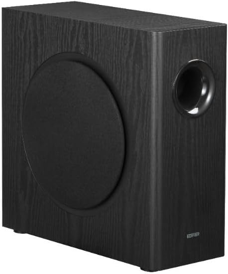 Edifier T5s AKTIV-SUBWOOFER – 8-Zoll-Tieftöner – 70 Watt – Low-Pass-Filter – Frequenz bis 35Hz – MDF