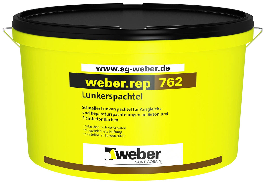 weber.rep 762, 10kg - Lunkerspachtel Dunkelgrau, Dunkelgrau