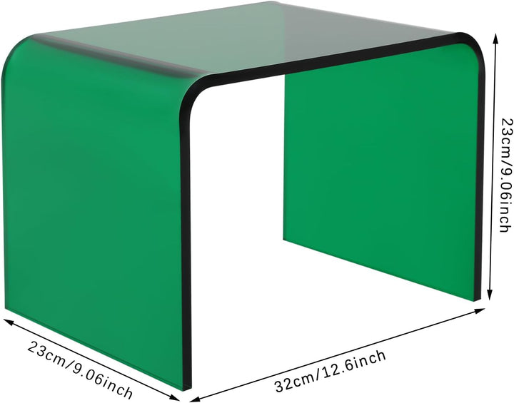 Tritthocker aus Acryl Hocker, 32×23×23cm Duschhocker aus Acryl Badhocker, Tritthocker für Kinder, bi