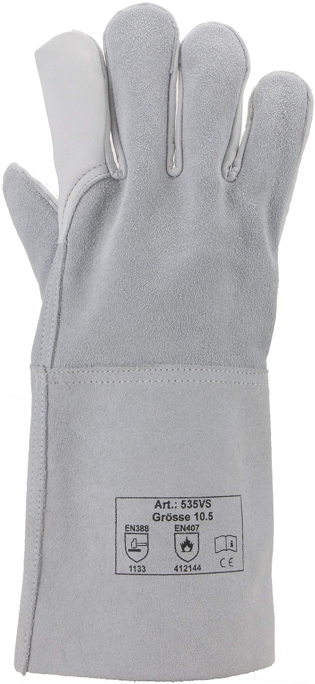 ASATEX Schweisser-Handschuh - Rindleder 535VS, naturfarben (12 Paar)