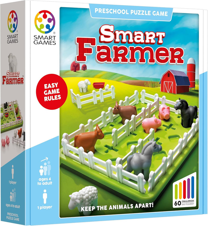 smart games - Smart Farmer, Puzzle Game with 60 Challenges, 4+ Years