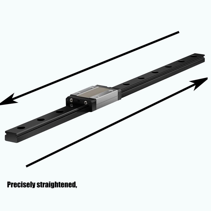 Veekaft Schwarze Beschichtung MGR Schiene MGR12 Miniatur-Linearführung 400 mm mit MGN12H Schlitten,