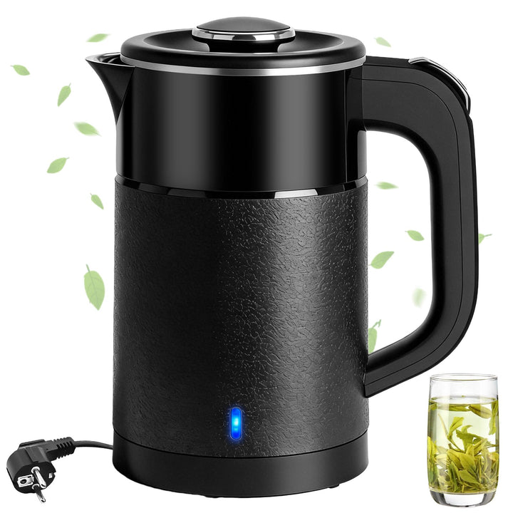 800ML Wasserkocher Klein, 600W Reisewasserkocher, 6 Minuten Schnelles Kochen Reise Elektrischer Wass