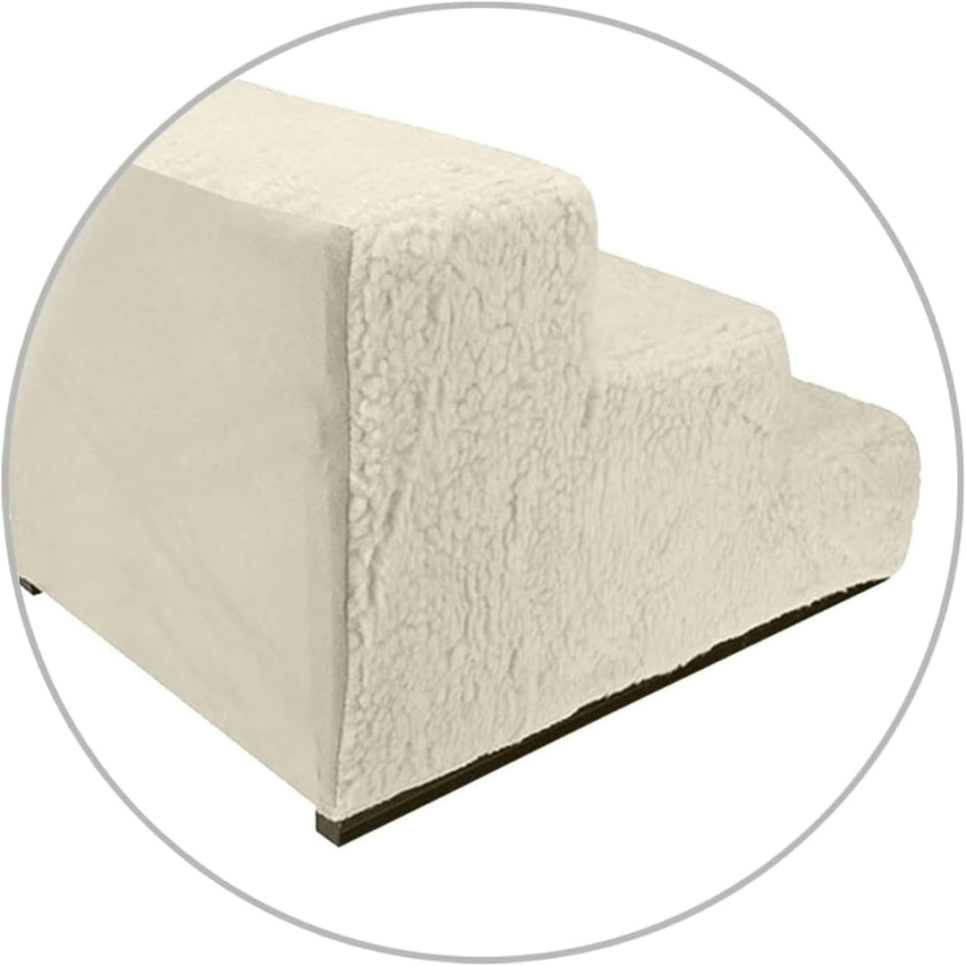 Hundetreppe Haustiertreppe Katzentreppe 3 Stufen 30 cm hoch kleine Plüschunterstütztes Kletterwerkze