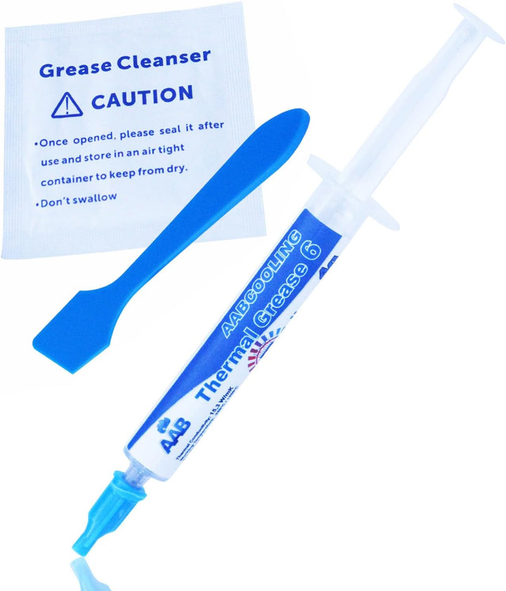 AABCOOLING Thermal Grease 6-4g - Hochleistungs 15,3W/mK Wärmeleitpaste mit Silber - Hoher Wärmeleitf
