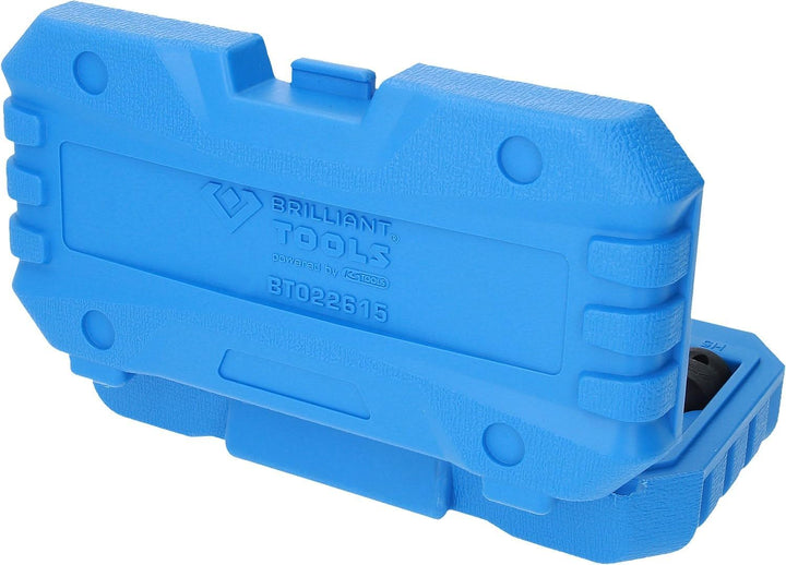 BRILLIANT TOOLS BT022615 1/2" Kraft-Bit-Stecknuss Innensechskant, 5-19 mm Satz, 8-TLG. [Powered by K