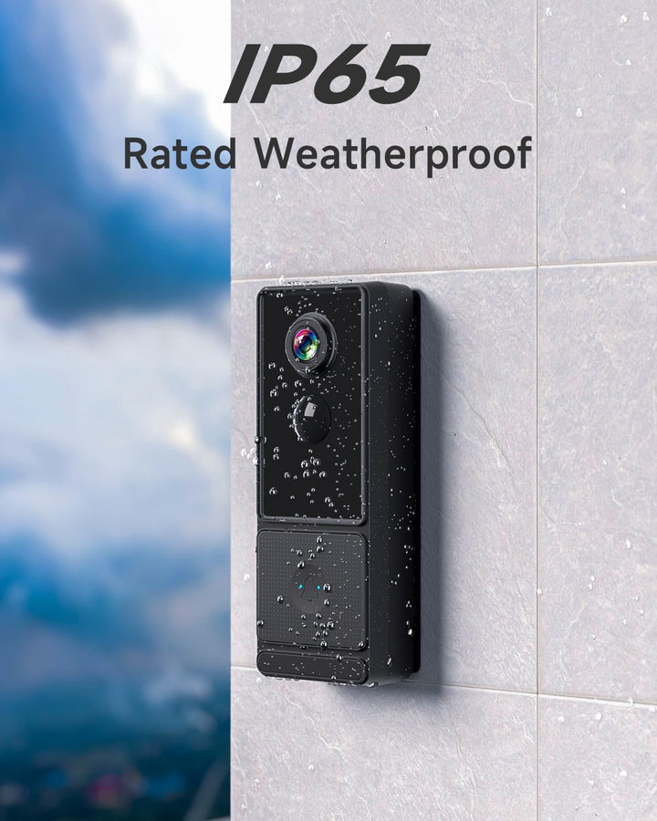 Kabellose WLAN-Türklingel für den Aussenbereich, wasserdicht, 1080P, IPX66, kabellose Türklingel, mi