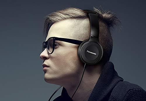 Panasonic RP-HF100ME-K On Ear Kopfhörer - Headset, 10-23.000 Hz, 30 mm Wandler, kompakt zusammenfalt