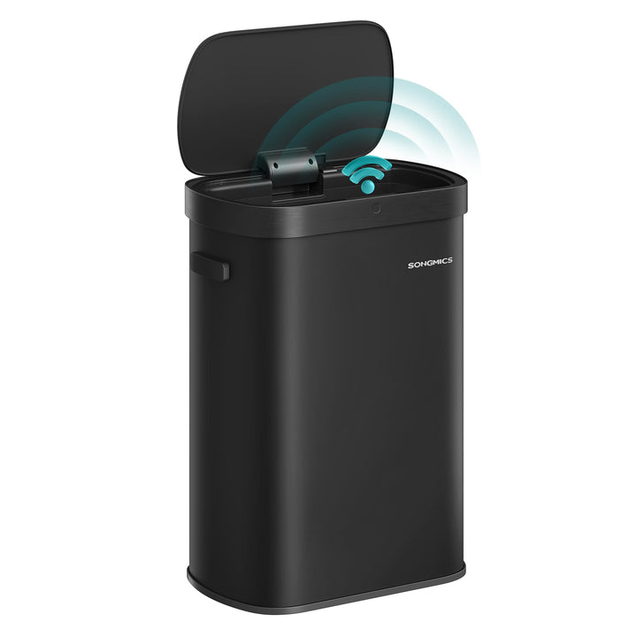 SONGMICS Mülleimer mit Sensor, automatischer Abfalleimer 50 L, Öffnen per Handbewegung oder Berühren