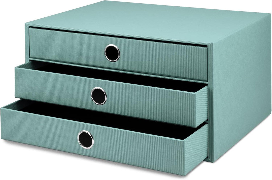 Rössler SOHO 3er Schubladenbox A4 aus Papier | Büro Organizer Schreibtisch| Büro Zubehör &amp; Bürobedar