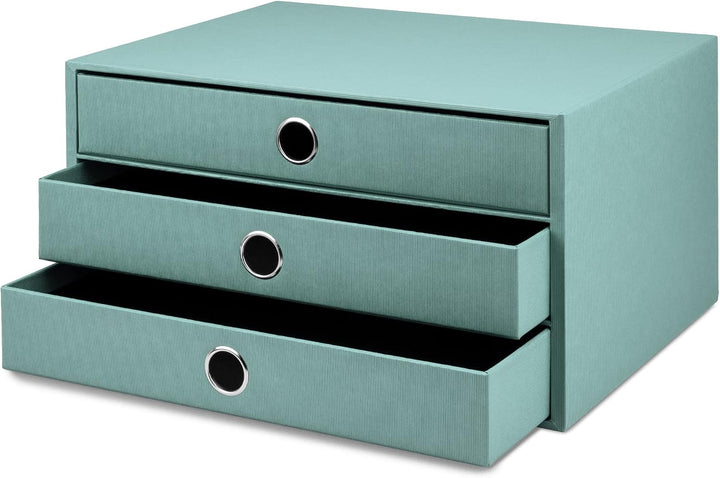 Rössler SOHO 3er Schubladenbox A4 aus Papier | Büro Organizer Schreibtisch| Büro Zubehör &amp; Bürobedar