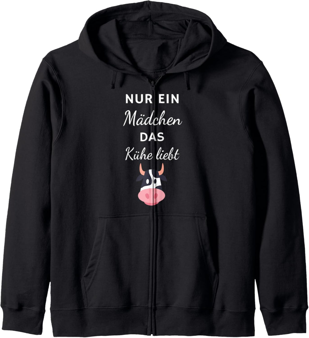 Nur ein Mädchen das Kühe liebt - Damen Kuh Kapuzenjacke