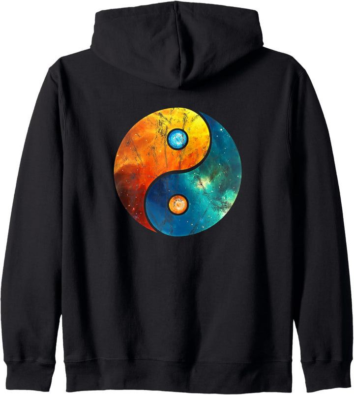 Yin Yang Elemente, Taoismus, Spiritualität, Yoga, Kampfsport Kapuzenjacke