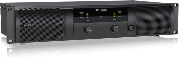 Behringer NX1000 Ultraleichter 1000-Watt-Class-D-Leistungsverstärker mit DSP-Steuerung und SmartSens