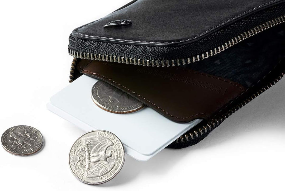 Bellroy Herren Leder Geldbörse und Karten Etui Card Pocket Schwarz, Schwarz