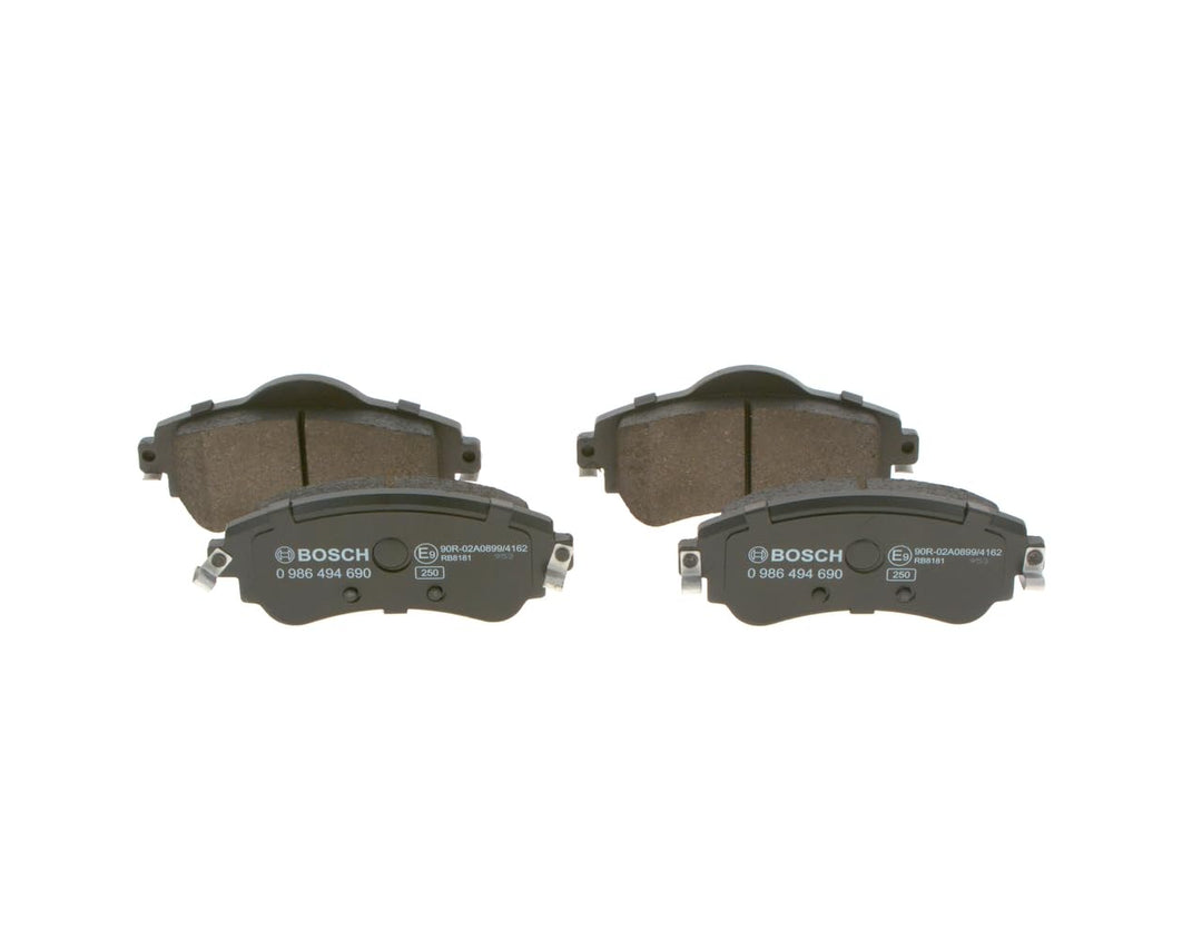 Bosch BP1685 Bremsbeläge - Vorderachse - ECE-R90 Zertifizierung - vier Bremsbeläge pro Set