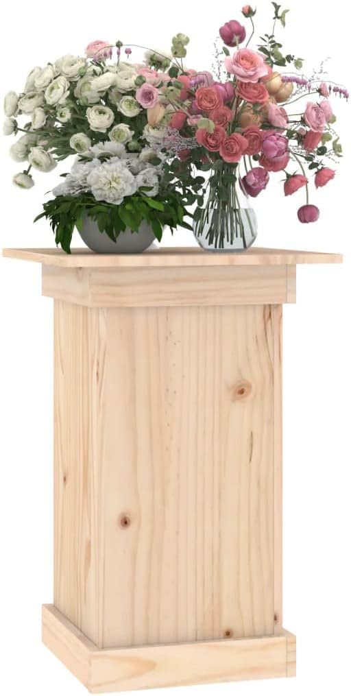 Makastle Indoor Outdoor Blumenhocker Blumenständer Beistelltisch Blumensäule Dekosäule Modern Pflanz