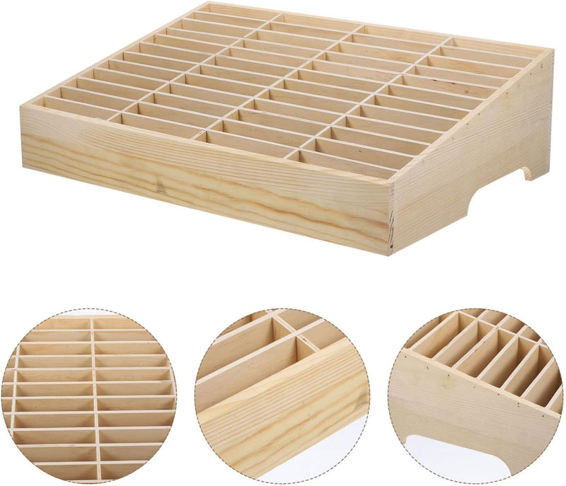 Angoily Kasten Handy Aufbewahrungsbox Handy-organizer Holz Mobiltelefonverwaltung Desktop-organizer