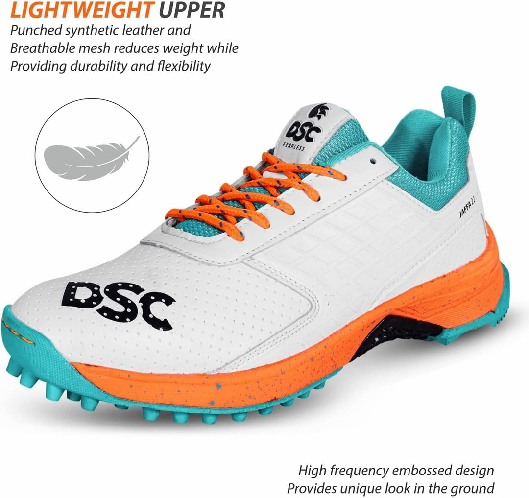 DSC Herren Jaffa 22 Cricketschuhe Cricket-Schuhe, Spikes 44 EU Orange, 44 EU Orange