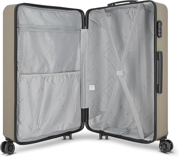 Worldpack New York 2.0 Koffer Trolley | Grosser Hartschalenkoffer mit Tragegriff, 4 Rollen, TSA Zahl