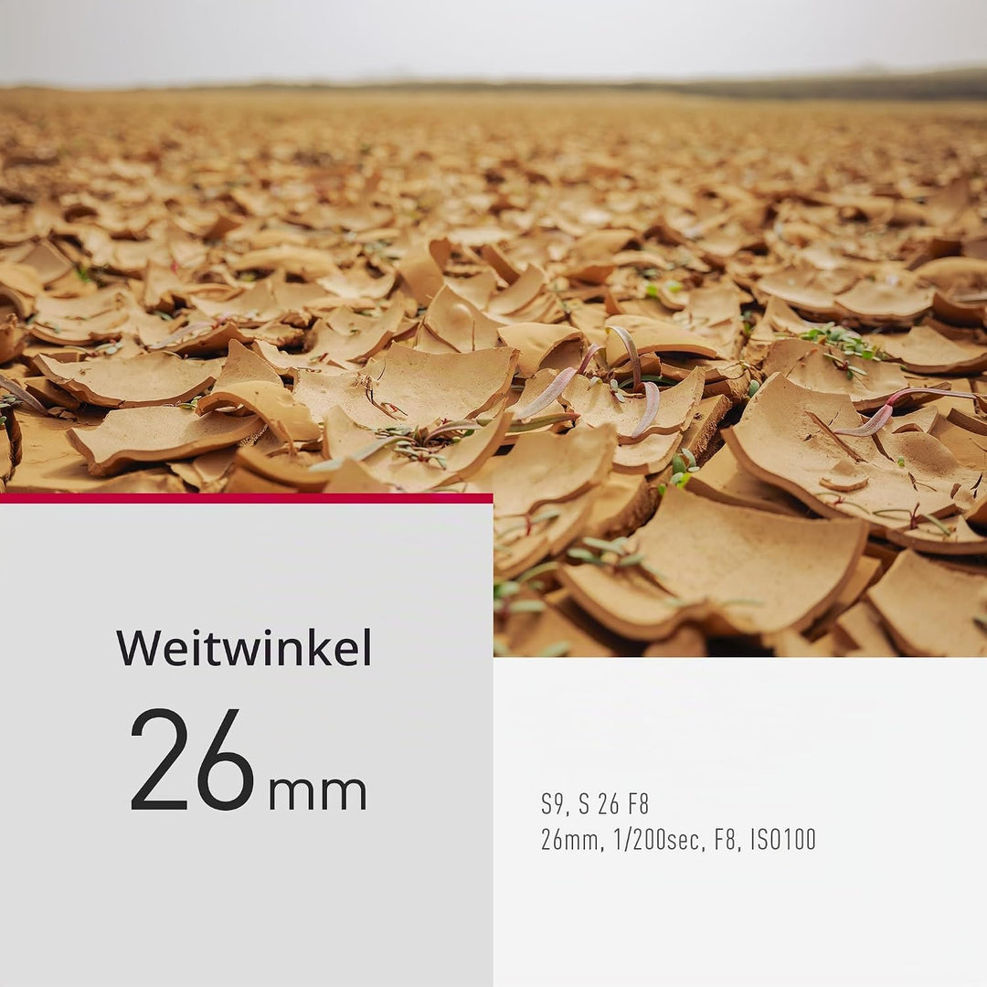 Panasonic Lumix S-R26E 26 mm F8 L-Mount-Objektiv, Vollformat-Weitwinkel-Kameraobjektiv, feste Brennw