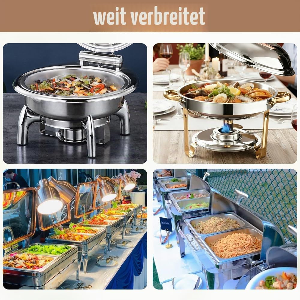 6 Stück Brennpastenbehälter mit Deckel Brennpastenbehälter Edelstahl Brennpaste Behälter Durchmesser