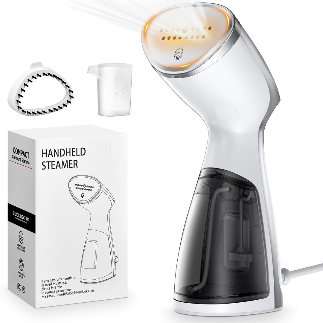 1000W Steamer Dampfglätter, Tragbarer Dampfbürste, 14-18g/min Handheld Dampfbügeleisen, mit Abnehmba