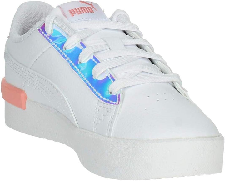 PUMA Mädchen Jada Crystal Wings Ps Sneaker 30.5 EU Puma White Peach Smoothie Puma Black, 30.5 EU Pum
