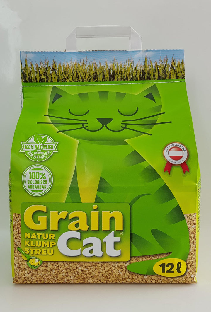 GrainCat 2 x 12 Liter Katzenststreu klumpend 24 Liter