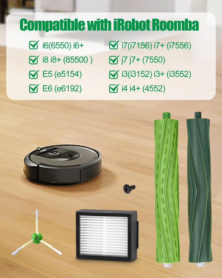 Ersatzteile für iRobot Roomba E/I/J Serie, i7 i7+ i3 i3+ i4 i4+ j7 j7+ E5 E6 Staubsauger, Bürsten Zu