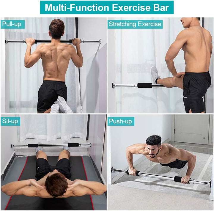Verstellbare Klimmzugstange Fuer, Tuerrahmen Klimmzüge Pull Up Bar für den Innenbereich Reckstange O