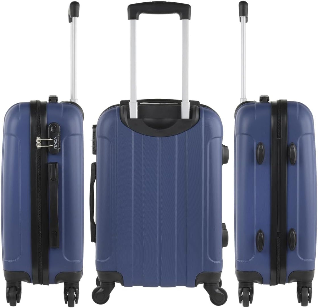 ITACA - Trolley Handgepäck Cabin Trolley Koffer Reisekoffer Hartschalenkoffer mit Zahlenschloss - Ka