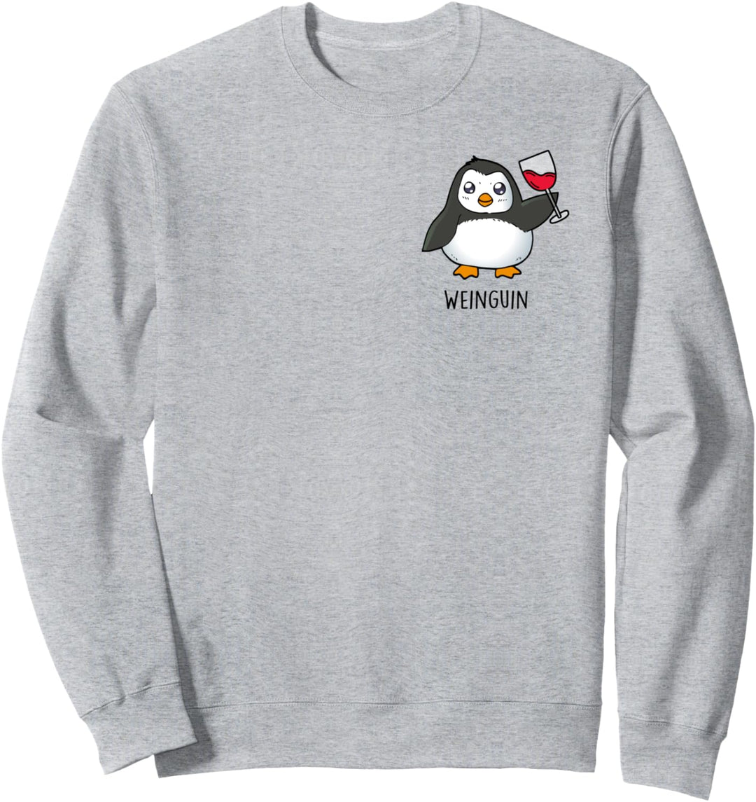 WEINGUIN - Pinguin Wein Pinguine Vino Rotwein Penguin Fun Sweatshirt