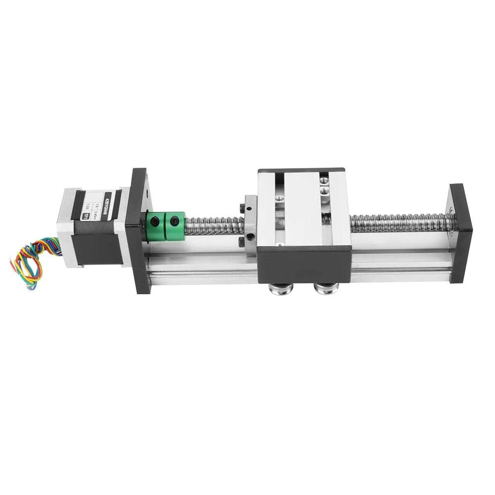 100mm Linearschienenschlitten, 1204 Kugelumlaufspindel Linearhubantrieb mit Schrittmotor für DIY CNC