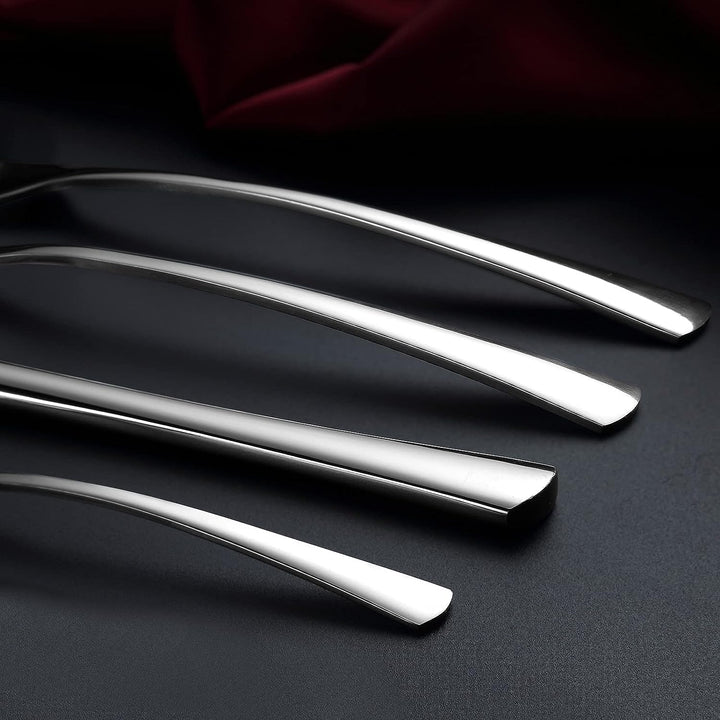 Bestdin Besteck Set 6 Personen, 24 teilig Edelstahl Besteckset, Essbesteck Set mit Messer Gabel Löff