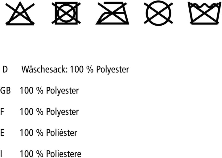 WENKO Wäschesammler Geo, geräumiger Wäschekorb aus hochwertigem Polyester, platzsparend zusammenfalt
