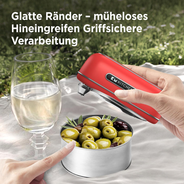 Orbit One wiederaufladbarer Dosenöffner von Kitchen Mama: Freihändige Bedienung, Aufladen über USB-C
