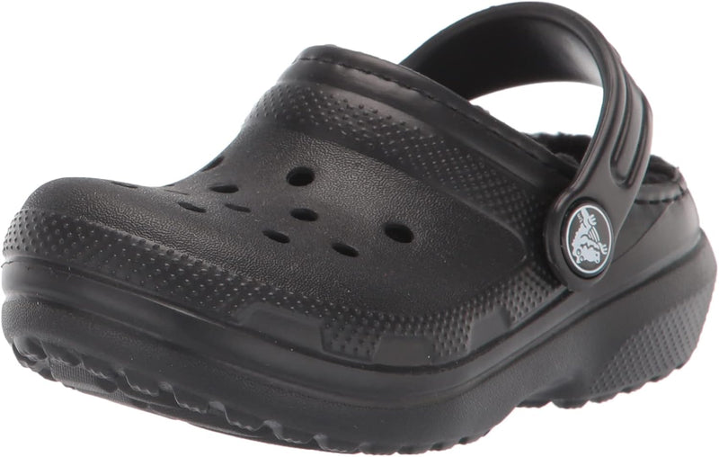 Crocs Unisex Kinder Classic Lined Clog K, Schwarz