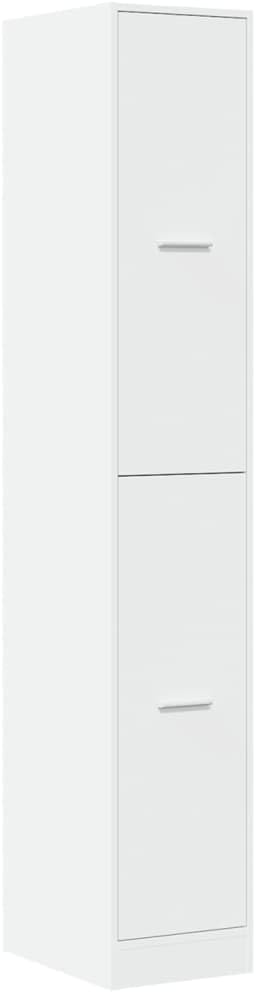 vidaXL Apothekenschrank, weiss, 30 x 41 x 174,5 cm, aus Spanplatte, Apothekenschrank, Apothekenmöbel