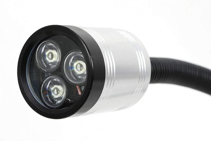 Maschinenlampe mit Magnetfuss, 6W CNC Drehmaschine Magnetische Schwanenhals LED Arbeitsleuchte Flexi